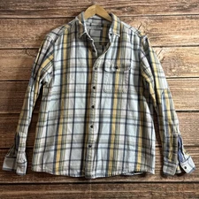 Outerknown Shirt Mens Large Plaid Blanket Flannel Midweight READ