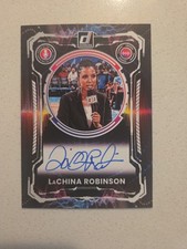 LaChina Robinson 2025 WNBA Donruss Voices of The Game On Card Autograph VS-LCR