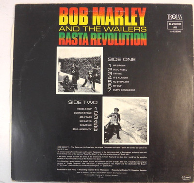Bob Marley: Catch a fire/Uprising/Rastaman/Could you be loved/Kaya/Rasta/LIVE!