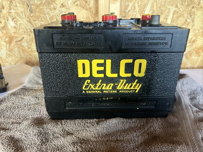 #ad #ad Antique Delco Buick Auto Battery CAT NO. 712 Model 3HR145. $110.00