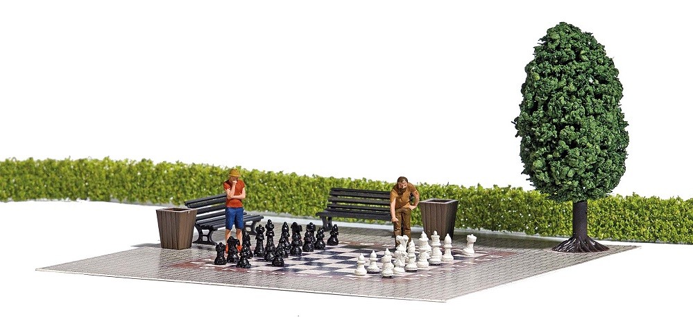 Busch 7839 - 1/87 / H0 Garden Chess - New