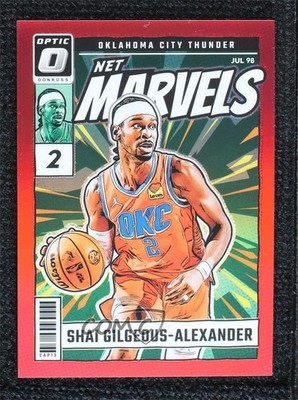 2024 Donruss Optic Net Marvels Red Prizm 45/99 Shai Gilgeous-Alexander #8 11ng