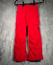 QUIKSILVER Youth Kids Size 10 Red Flight 10K Ski Snow Pants