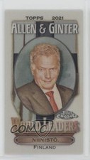 2021 Topps Allen & Ginter Chrome Mini World Leaders Sauli Niinisto #MWL-16 0j8f