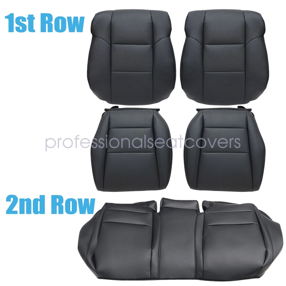Cubierta de asiento de cuero negra de repuesto Perf 2009-2014 para Acura TSX 1er y 2do Foto 2 de 4