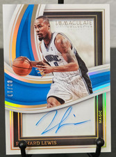 Rashard Lewis 2022-23 Immaculate Shadowbox Signatures Gold Auto /10 SBS-RLE