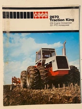 Case 2670 Traction King 4WD Tractor Color Brochure 24 pg. Original MINT '78