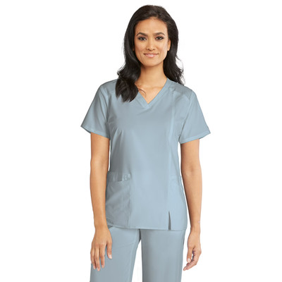 BARCO ONE WELLNESS WOMENS V-NECK SCRUB TOP IN MOONSTRUCK ALL SIZES #BWT012 NWT