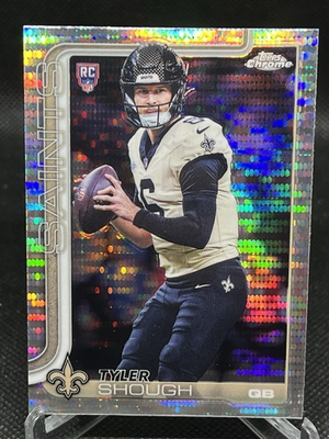 #ad 2025 Topps Chrome Pulsar RC Tyler Shough #398 New Orleans Saints NFL Football $16.95