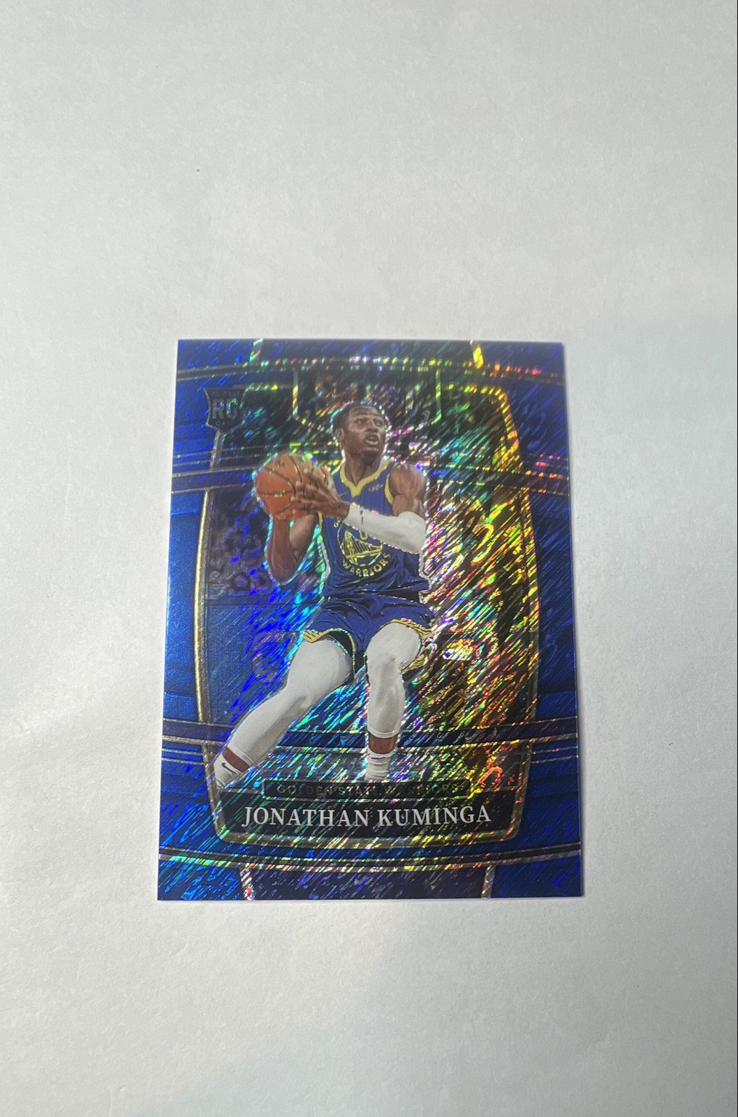 2021-22 Panini Select - Concourse Jonathan Kuminga #28 Blue Shimmer Prizm (RC)