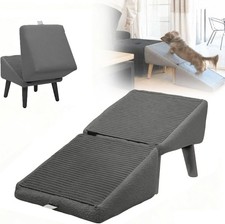 2-In-1, Foldable Separate Dog Ramp, Multi-Functional Heavy-Duty Pet Staircase