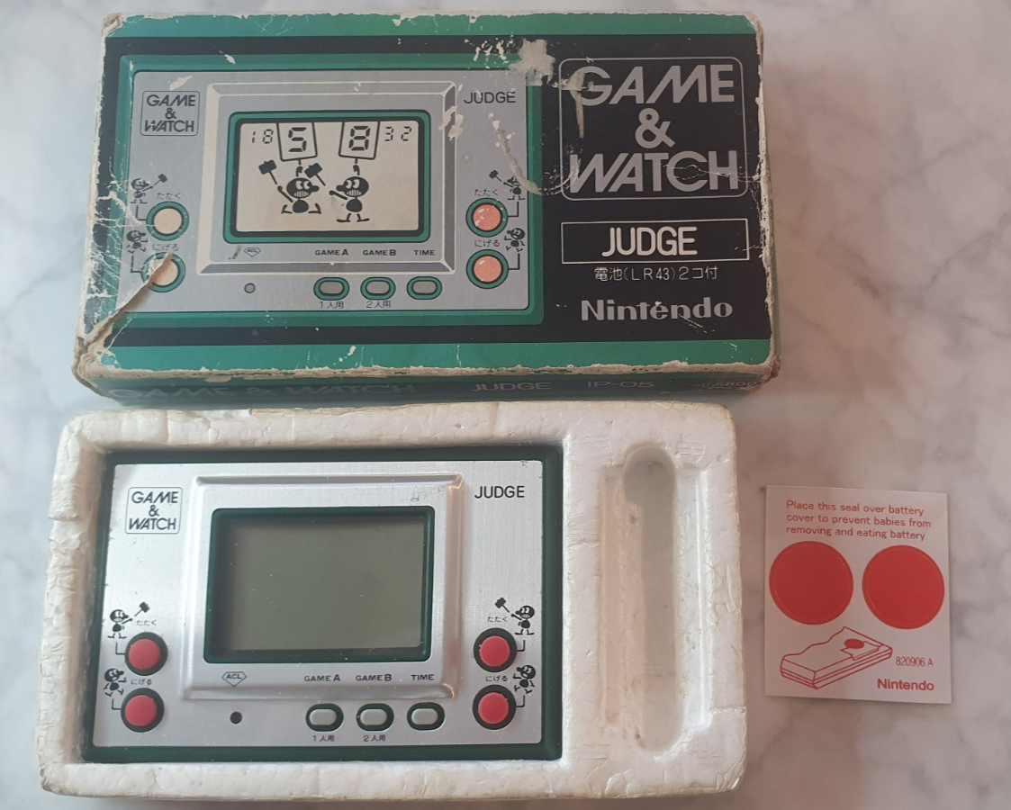 Nintendo Game&Watch Green Judge Screen Boxed - RARE!
