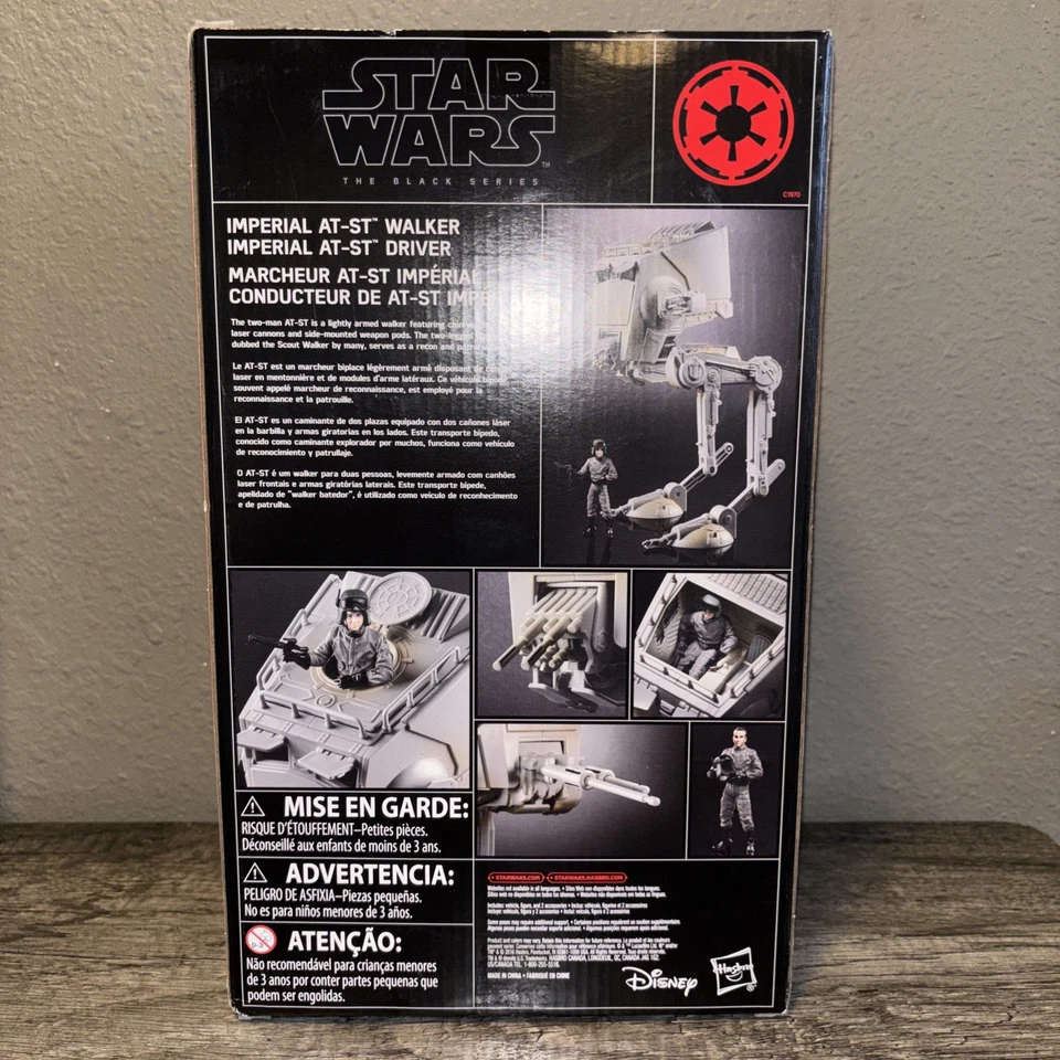 Star Wars - Serie Negra AT-ST Imperial Walker 3.75" Figura Vehículo 2016 Hasbro ¡NUEVO! Foto 4 de 4
