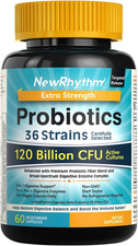 Probiotics 120 Billion CFU 36 Strains, 3-In-1 Probiotics for Digestiv
