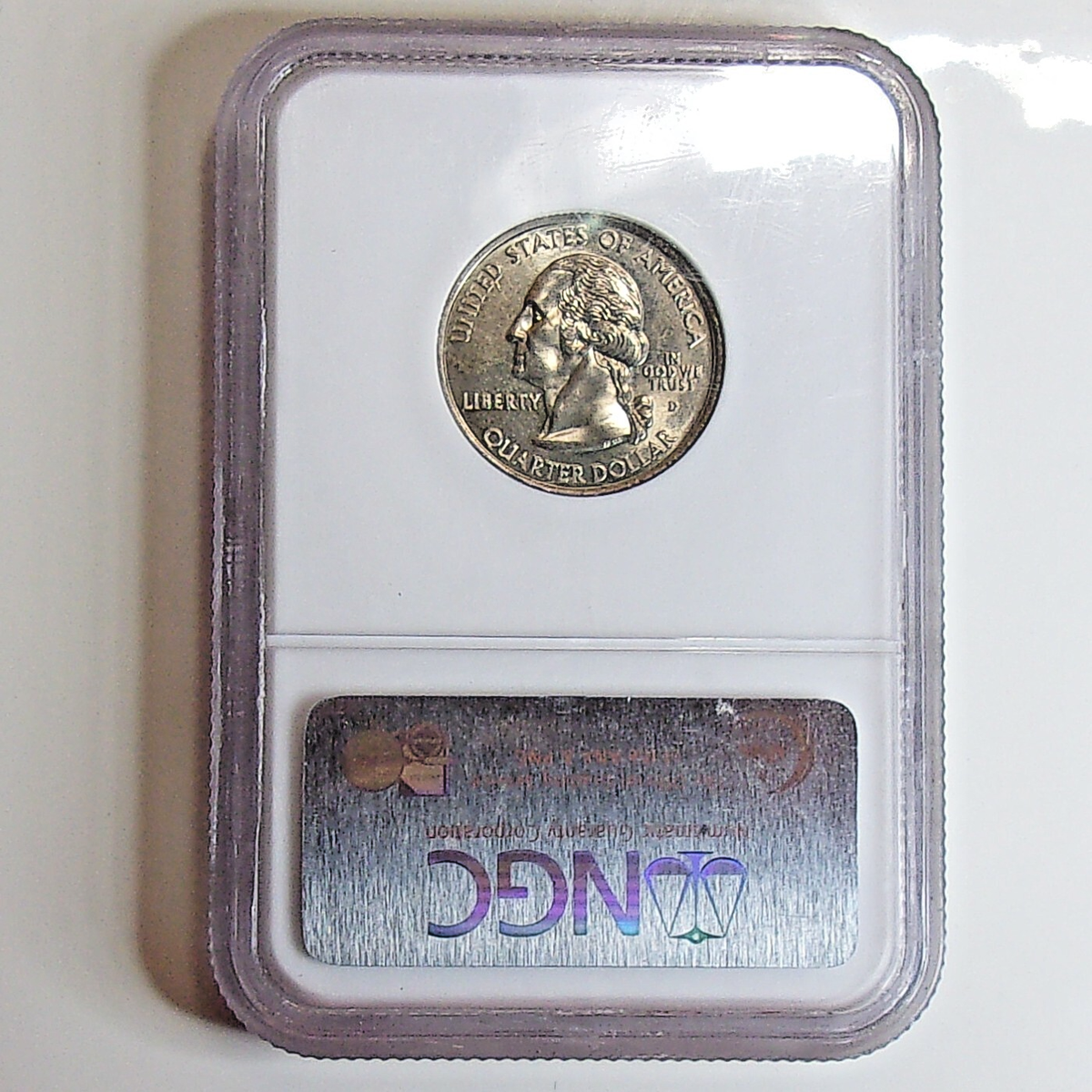 2004 D Extra Leaf Low Variety 25 Cents Wisconsin Quarter Graded MS
