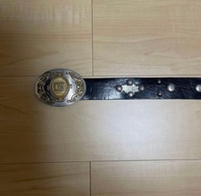 Dolce&Gabbana Men DG Logo Studs Belt Total Length 100cm Luxury Stylish Italian