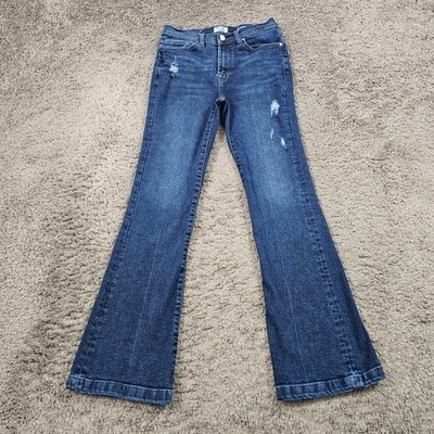 Kensie Jeans Donna Savannah A Vita Alta Con Gamba Svasata – Lunghezza 81 Cm, Taglie 0-14, Denim Versatile