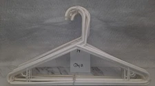 Clothes Hangers Plastic - White (See Color Variations) - Qty 13