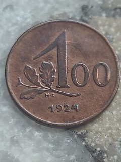 (1) historische 100 Kronen Münze aus Österreich 1924