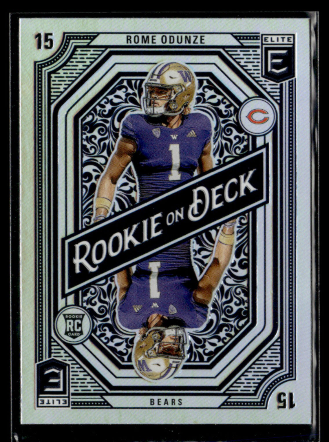 Rome Odunze 2024 Topps Donruss Elite Football Rookie On Deck RC [don119