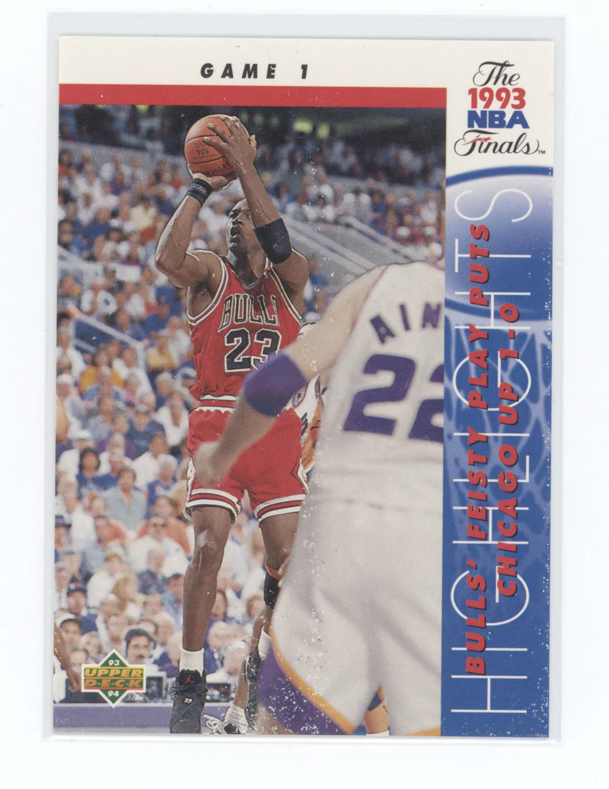 1993 Upper Deck Basketball Michael Jordan #198 The 1993 NBA Finals - Game 1