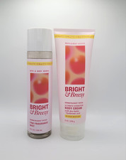 Bath Body Works Bright Breezy Fine Fragrance Body Mist Body Cream Set of 2