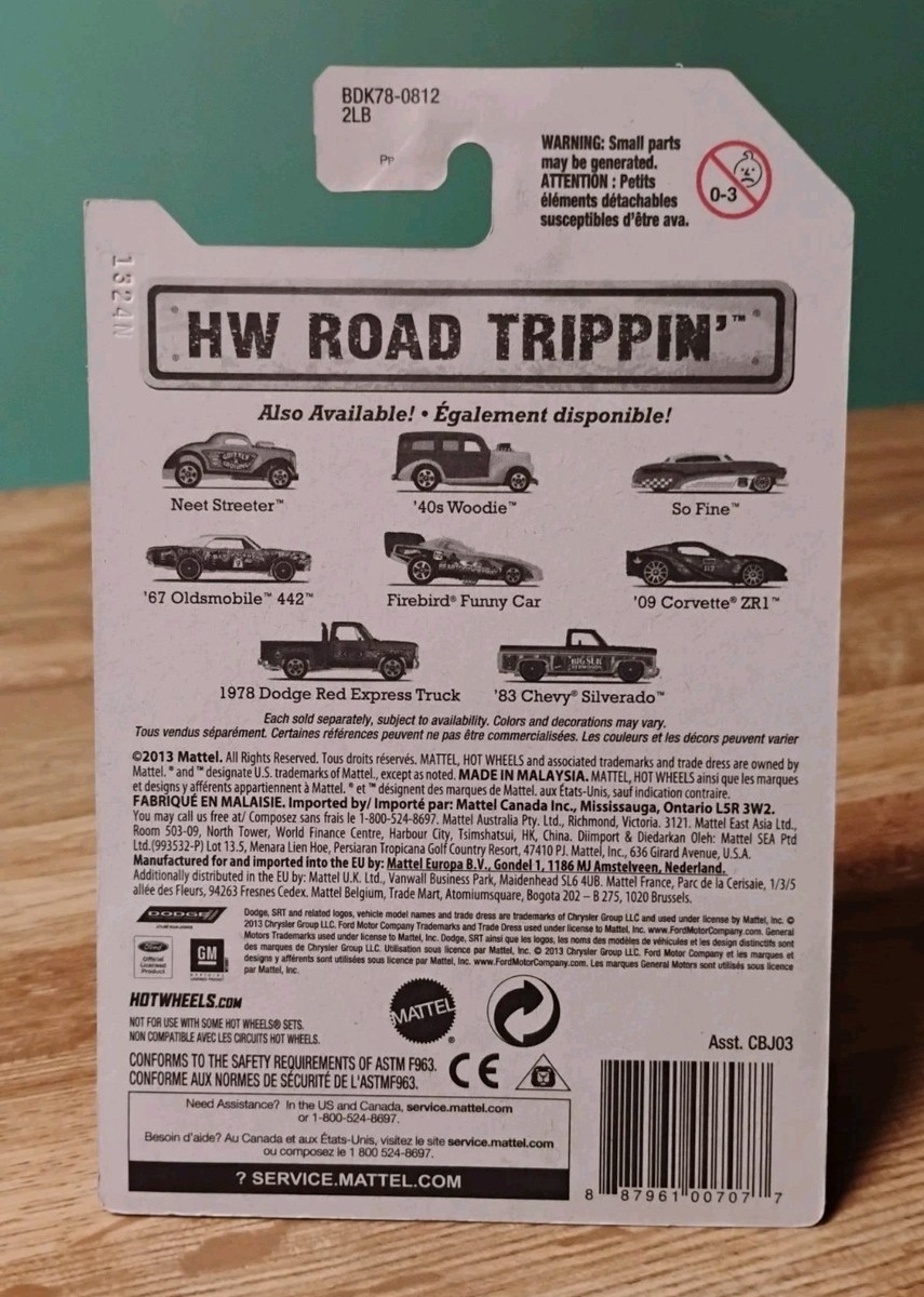 Hot Wheels '83 Chevy Silverado Pickup Truck HW Road Trippin Big