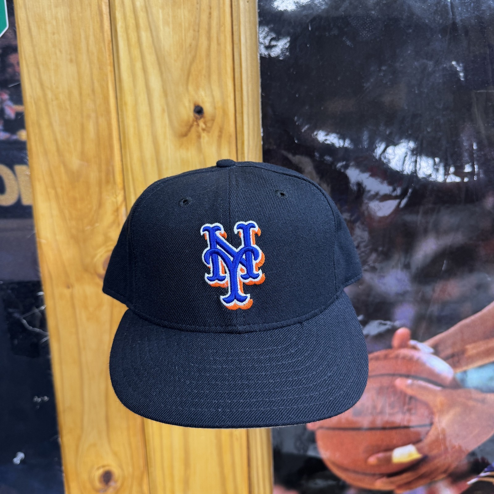 Vintage New York Mets Hat Cap Fitted Mens 7 1/8 MLB Baseball New Era 90s