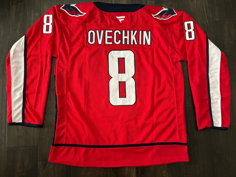⭐NEW Washington CAPITALS Alexander Ovechkin Jersey RED Captain C Fanatics NHL #8 - Image 2 of 4