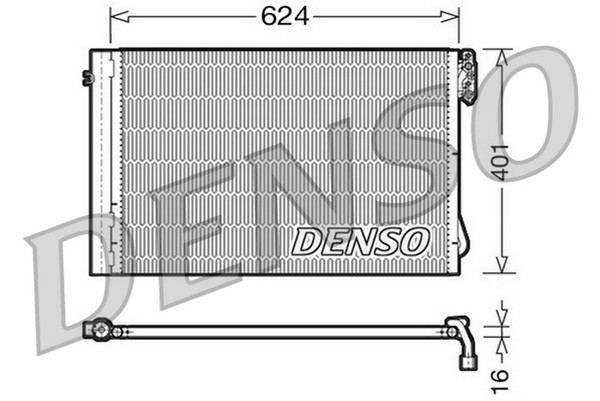 Denso Kondensator Klimaanlage DCN05011 FüR E91 E92 E81 BMW E90 Z4 E93 X1 3Er 1Er-image