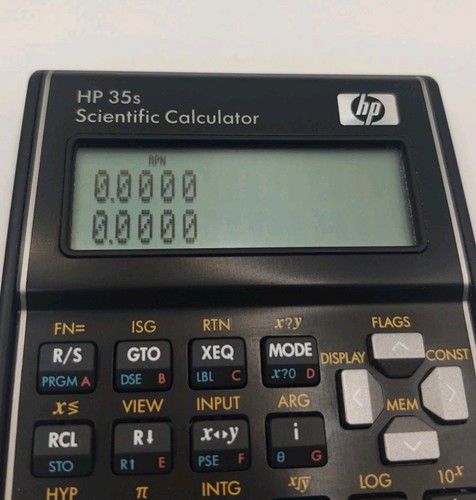 Vintage Hewlett Packard HP-35S RPN Scientific Calculator READ description - Picture 3 of 12