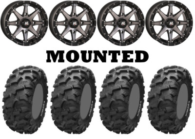 Kit 4 ITP Blackwater Evolution 28x9-14/28x10-14 on High Lifter HL10 Gray CAN