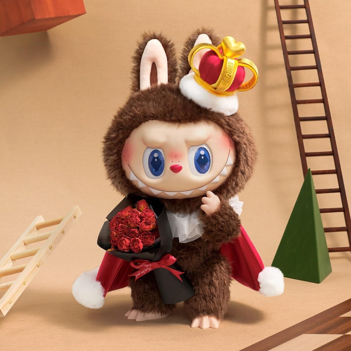 POP MART Let's Checkmate labubuぬいぐるみ新品一体 NEW POP MART THE MONSTERS Let's Checkmate Plush LABUBU KING