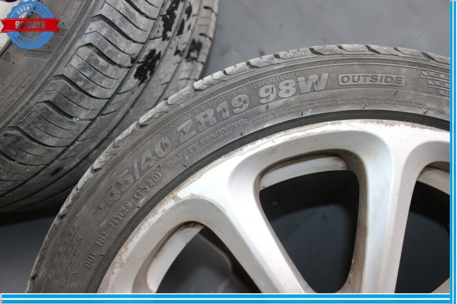 05-12 Maserati Quattroporte M139 Front R19" 9 Spoke Wheel Set 19x10.5J Oem