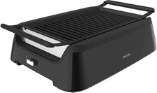 New Philips Indoor Smoke-less Grill w/ Bonus Cleaning Tool, HD6371/98