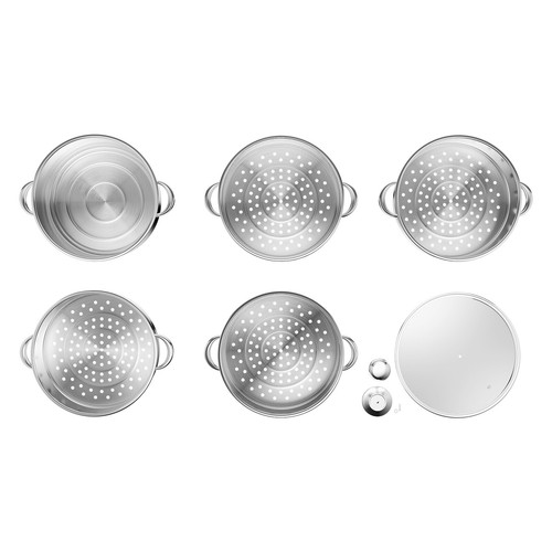 5 Layers 28cm Pot Steamer Multi-Layer Cookware Pot Cookware Stainless Steel Pot - 第 18/23 張圖片