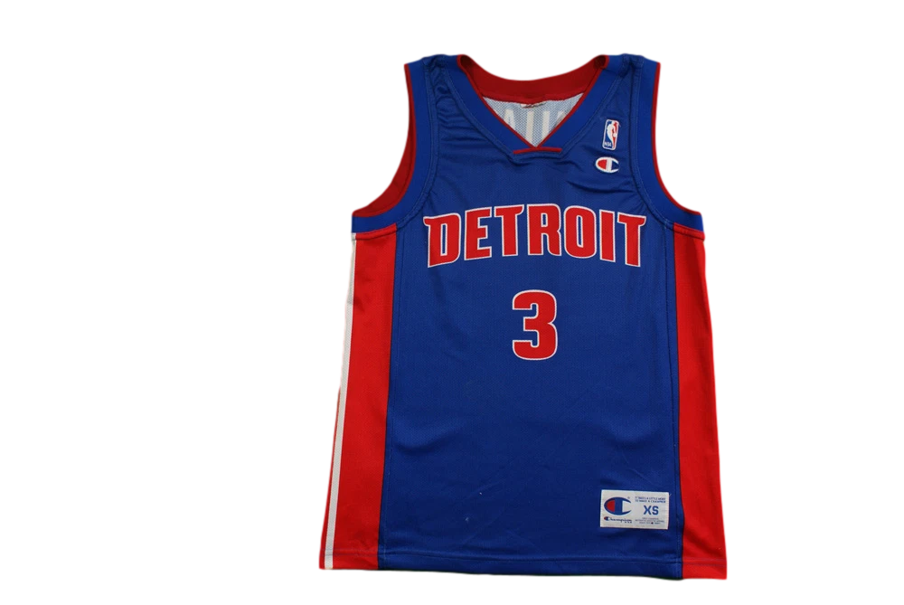 Maillot basket retro Pistons Detroit N 3 Wallace NBA eBay