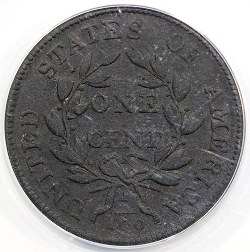 1803 1c S-246 Small Date, Fraction Draped Bust Large Cent ANACS VF 25 Details - Picture 2 of 5