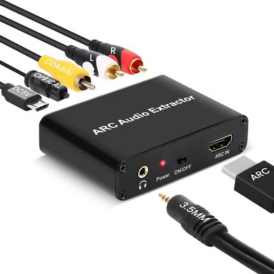 Hdmi Arc To Optical Audio Adapter Arc Audio Extractor To Optical Spdif Coaxial 3