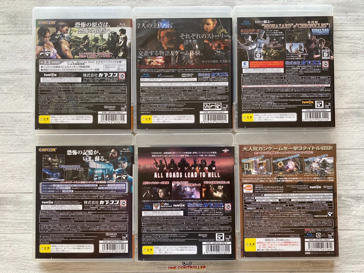 SONY PS3 Resident Evil 5 6 & Operation Raccoon city & Chronicles
