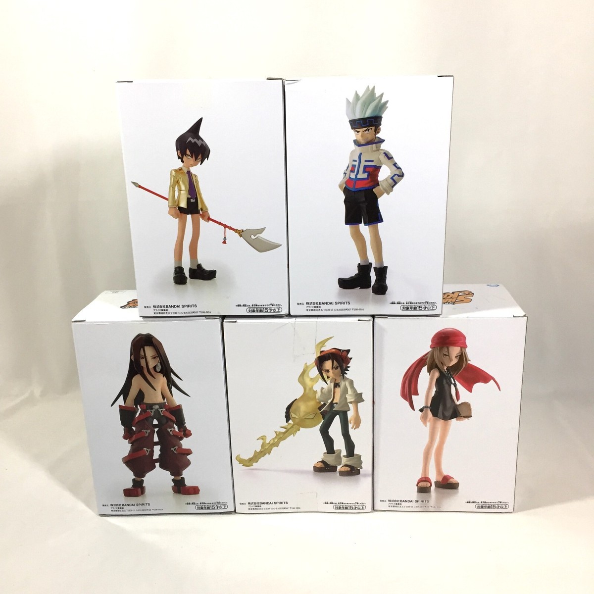 SHAMAN KING Figure set of 5 Yoh Asakura/Anna /Hao/Ren Tao/Horo