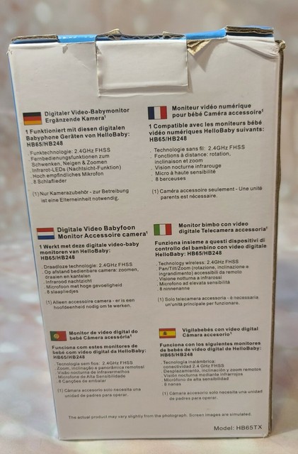 Hellobaby Digital Video Baby Monitor Extra Camera For Hb65 For Sale Online Ebay