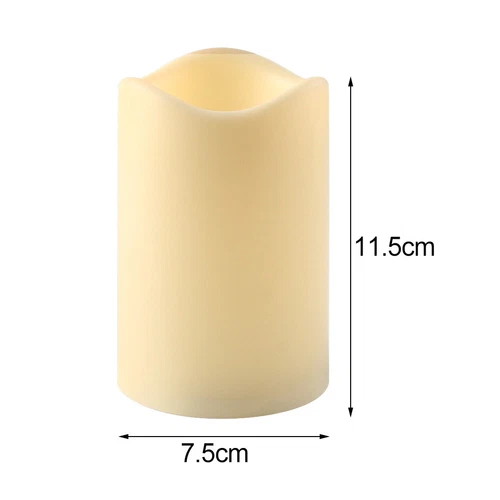US Flameless Pillar Candle Flickering Moving Wick LED Candles Remote Ivory US - Picture 4 of 15