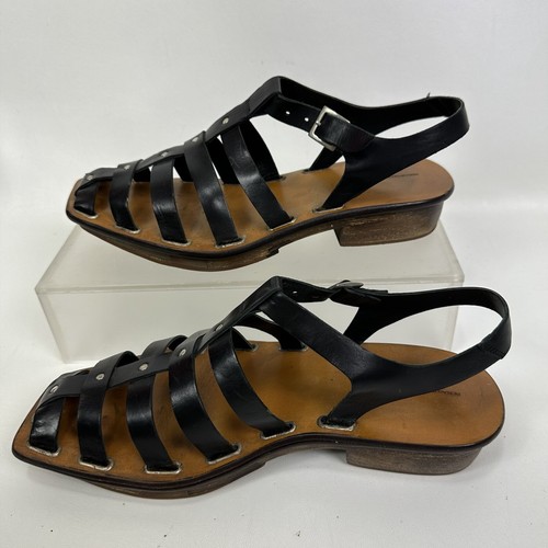 sebastiano migliore sandals Wooden Gladiator Mens Size 11-12 - Picture 7 of 9