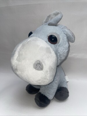 Big Headz Donkey Plush 9'' Gray Big Brown Eyes TCC Global N.V.