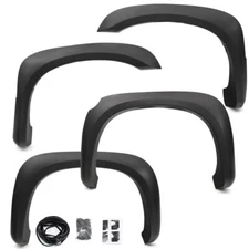 Set of 4 Factory Style Fender Flares Fit For 2005-2011 Dodge Dakota Matte Black