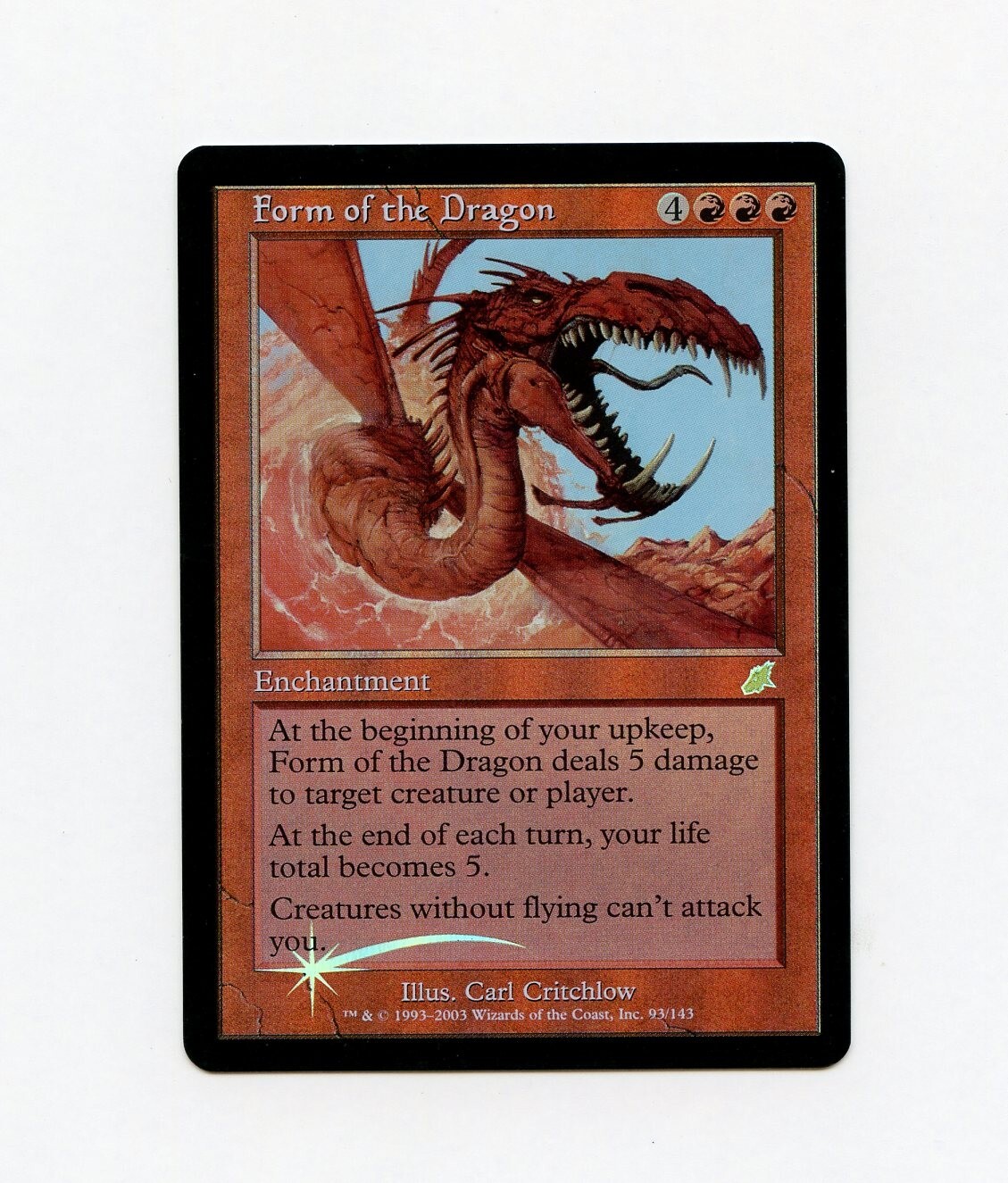 Form of the Dragon Scourge FOIL  LP Magic the Gathering MtG