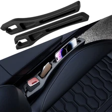 Upgrade Car Seat Gap Filler w/ Storage Phone Holder Stop Thing Dropping Set of 2