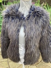 Lovely Jane Norman Jacket Size 8. Long Hair Purple/grey Mix.