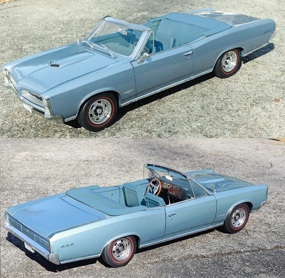 1/18 scale, YCID RELEASE #28c, 1966 GTO in FONTAINE BLUE Convertible, 1 of 72 - Image 2 of 2
